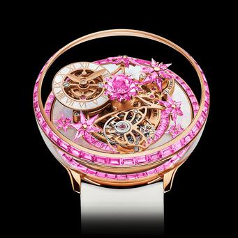 Jacob & Co. Fleurs de Jardin Full Pink Sapphires Replica Watch AF321.40.BA.AD.ABSAA